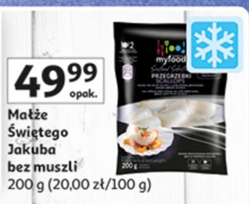 Małże Świętego Jakuba bez muszli