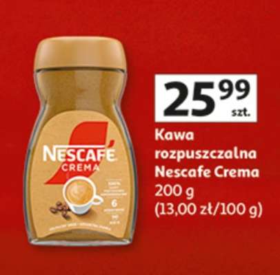 Kawa rozpuszczalna NESCAFÉ CREMA