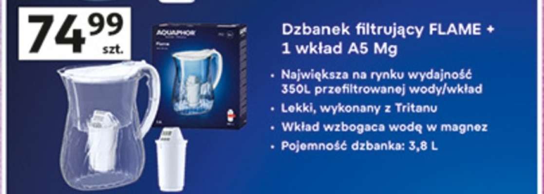 Dzbanek filtrujący FLAME + 1 wkład A5 Mg