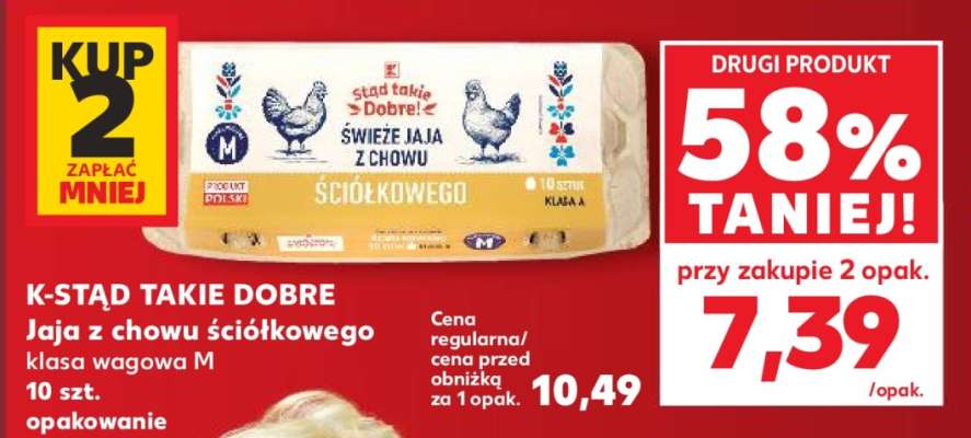 K-STAĄ TAKIE DOBRE Jaja z chowu ściółkowego