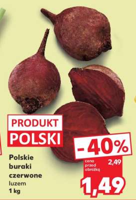 Polskie buraki czerwone luzem 1 kg