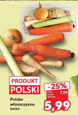 Polska włoszczyzna tacka
