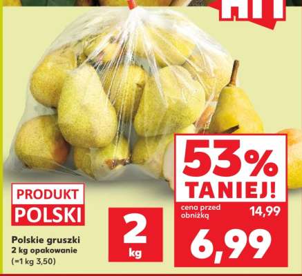 Polskie gruszki 2 kg opakowanie