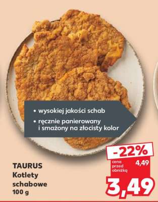 TAURUS Kotlety schabowe 100 g