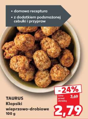 TAURUS Klopsiki wieprzowo-drobiowe 100 g