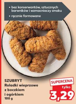 SZUBRYT Roladki wieprzowe z boczkiem i ogórkiem 100 g