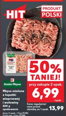 Mięso mielone z łopatki wieprzowej i wołowiny 500 g opakowanie