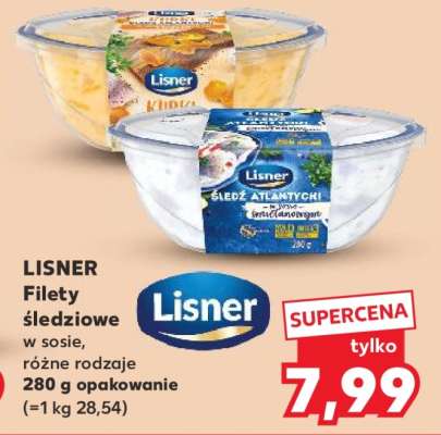 LISNER Filety śledziowe w sosie, różne rodzaje