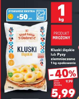 Kluski śląskie lub Pyzy ziemniaczane 1 kg opakowanie