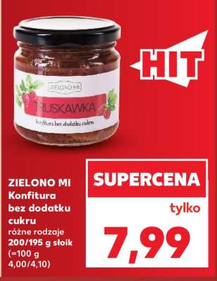 ZIELONO MI Konfitura bez dodatku cukru