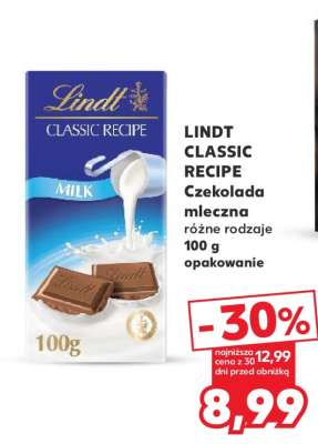LINDT CLASSIC RECIPE Czekolada mleczna