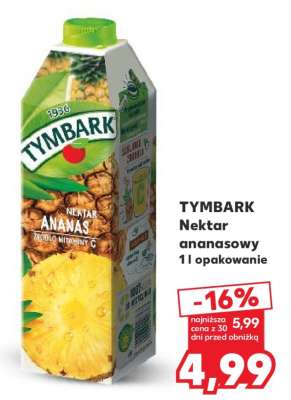 TYMBARK Nektar ananasowy 1l opakowanie