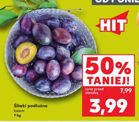 Śliwki podłużne luzem 1 kg