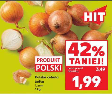 Polska cebula żółta luzem 1 kg