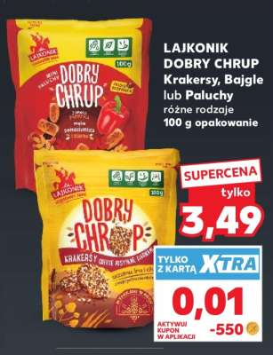 LAJKONIK DOBRY CHRUP Krakersy, Bajgle lub Paluchy