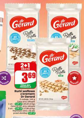Rurki waflowe z kremem Dr Gerard