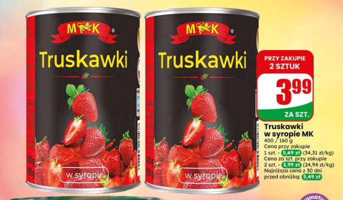 Truskawki w syropie MK