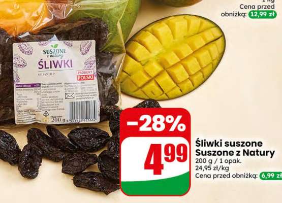 Śliwki suszone Suszone z Natury