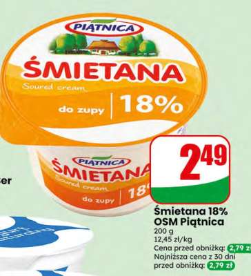 Śmietana 18% OSM Piątnica