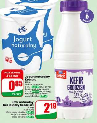 Kefir naturalny bez laktozy Grodziski