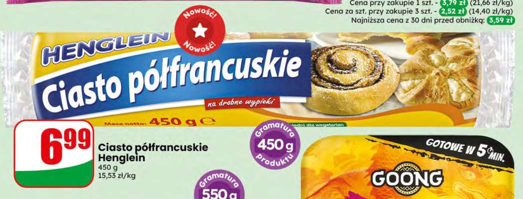 Ciasto półfrancuskie Henglein