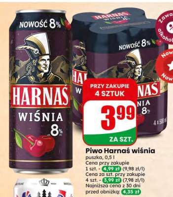 Piwo Harnaś wiśnia