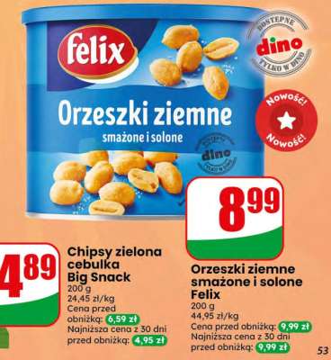 Orzeszki ziemne smażone i solone Felix