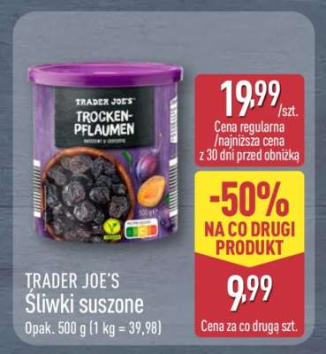 TRADER JOE’S Śliwki suszone