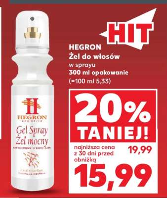 HEGRON Żel do włosów w sprayu