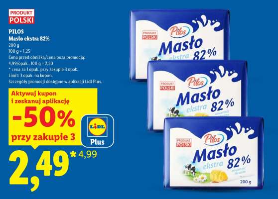 PILOS Masło ekstra 82%