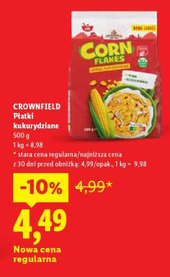 CROWNFIELD Płatki kukurydziane