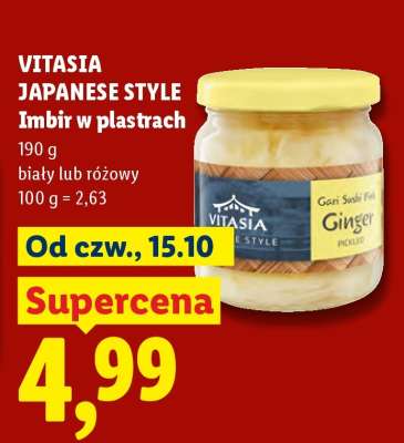 VITASIA JAPANESE STYLE Imbir w plastrach