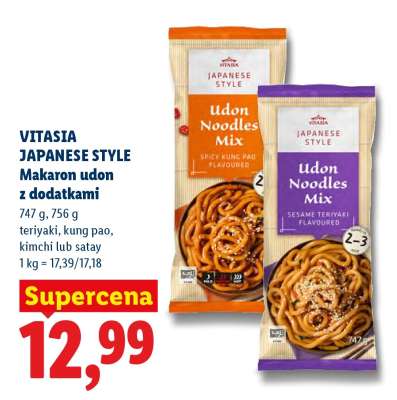 VITASIA JAPANESE STYLE Makaron udon z dodatkami