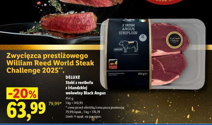 DELUXE Steki z rostbefu z irlandzkiej wołowiny Black Angus