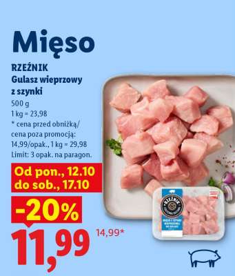 RZEŹNIK Gulasz wieprzowy z szynki