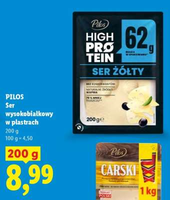 PILOS Ser wysokobiałkowy w plastrach