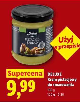 DELUXE Krem pistacjowy do smarowania