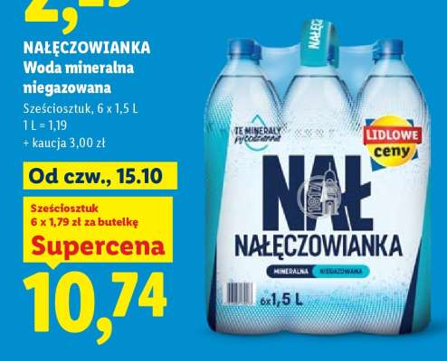 NAŁĘCZOWIANKA Woda mineralna niegazowana**