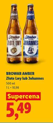 Browar Amber Złote Lwy lub Johannes