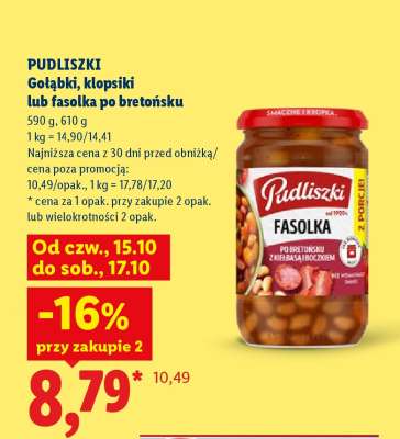 PUDLISZKI Gołąbki, klopsiki lub fasolka po bretońsku