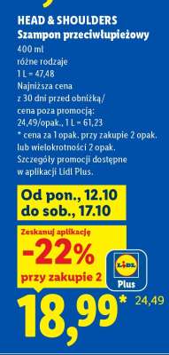 HEAD & SHOULDERS Szampon przeciwłupieżowy**