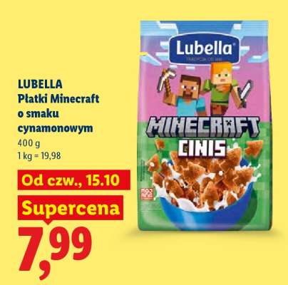 LUBELLA Płatki Minecraft o smaku cynamonowym