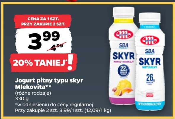 Jogurt pitny typu skyr Mlekovita