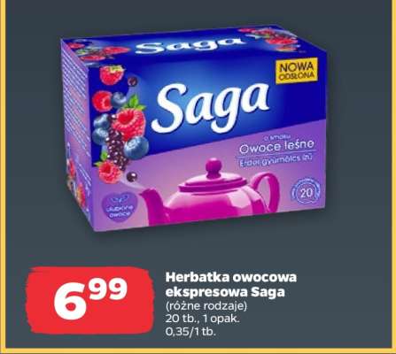 Herbatka owocowa ekspresowa Saga