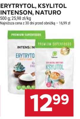 ERYTRYTOL, KSYLITOL INTENSON, NATURO