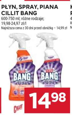 Płyn, spray, piana Cillit Bang