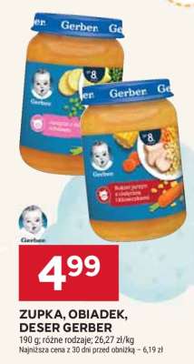Zupka, Obiadek, Deser Gerber