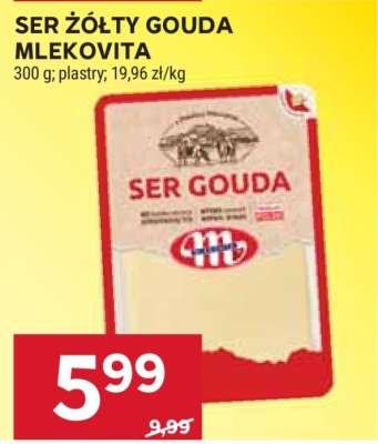 Ser żółty gouda Mlekovita