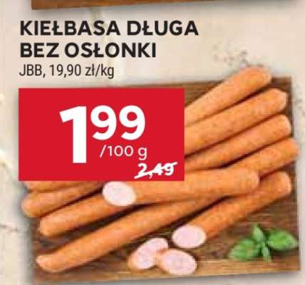 Kiełbasa długa bez osłonki