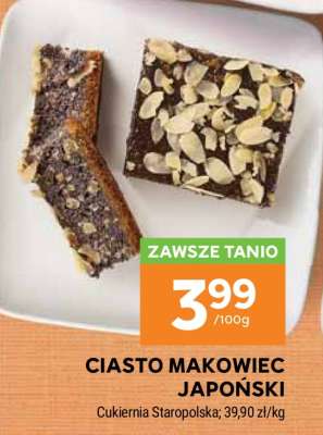 Ciasto Makowiec Japoński